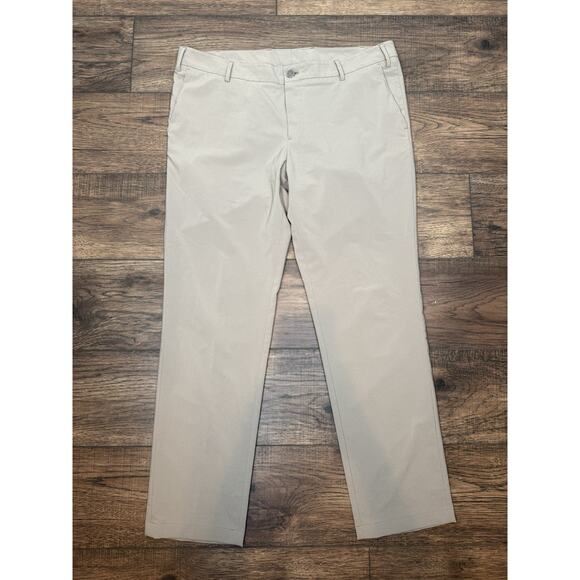 J.Hilburn Tan Tech Dress Pants 36x31 Performance Stretch Business Casual Golf - Picture 1 of 7